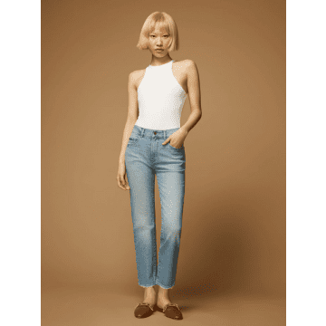 Dl1961 Patti Straight High Rise Jeans In Reef