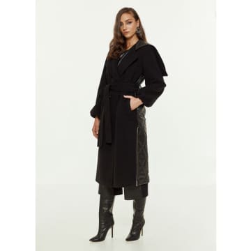 Access Fashion Black Clara Hooded Coat