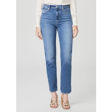 Paige Stella Straight Jeans In Volar Distressed