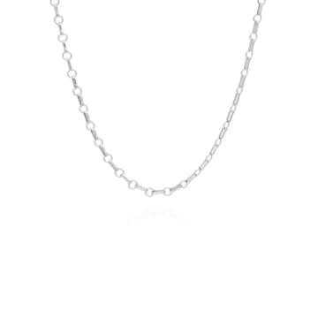 Anna Beck Bar & Ring Chain Collar Necklace In Metallic