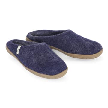 Egos Slip On Blue With Natural Rubber Sole