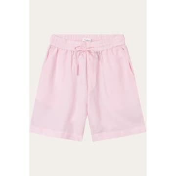 Knowledge Cotton Parfait Pink Linen Shorts