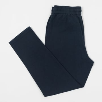 Only & Sons Linus Crop Linen Pants In Dark Navy In Blue