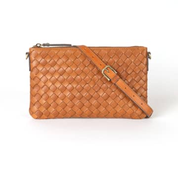 Lexi - Cognac Woven Classic Leather