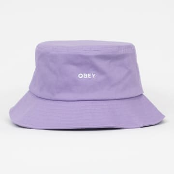 Obey Bold Twill Bucket Hat In Lavender In Purple