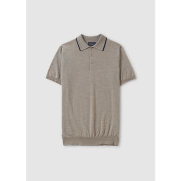 Oliver Sweeney Mens Covehite Polo In Beige In Neturals