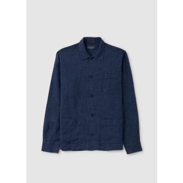 Oliver Sweeney Mens Rauceby Overshirt In Navy In Blue