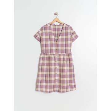 Indi And Cold Lilac Rustic Check Dress