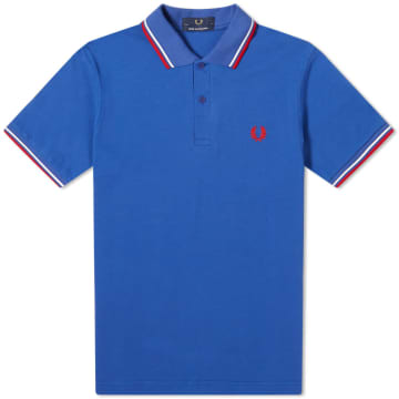 Fred Perry Reissues Original Twin Tipped Polo Bright Blue