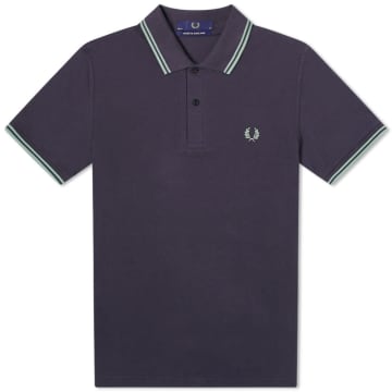 Fred Perry Reissues Original Twin Tipped Polo Navy In Blue