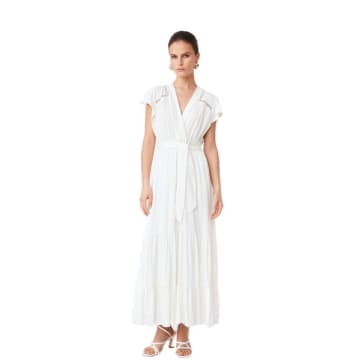 Suncoo Cleo Dress In Blanc Casse