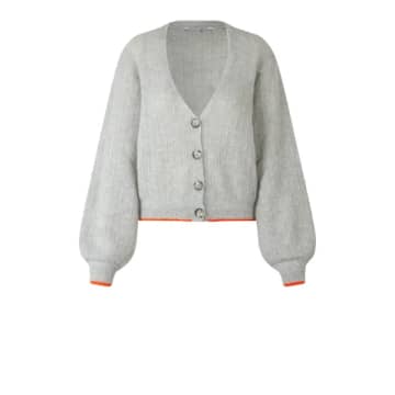 Fremskridt skrå princip Second Female Light Grey Arndis Cardigan With Orange Trim | ModeSens