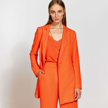 Access Fashion Olivia Blazer In Orange