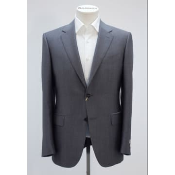 Canali Mid Grey Wool And Mohair Birdseye Fabric Suit