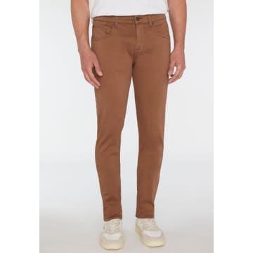 7 For All Mankind Walnut Brown Luxe Performance Plus Slimmy Tapered