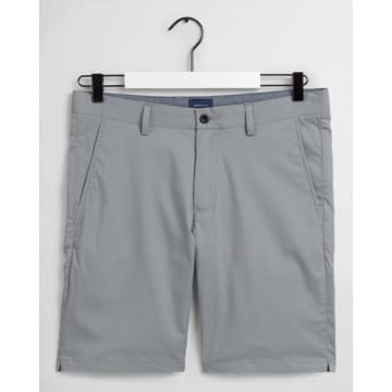 Gant Stone Grey Slim Fit Tech Prep Sports Shorts