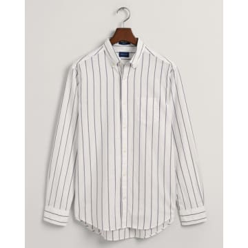 Gant Regular Fit Striped Oxford Eggshell Shirt