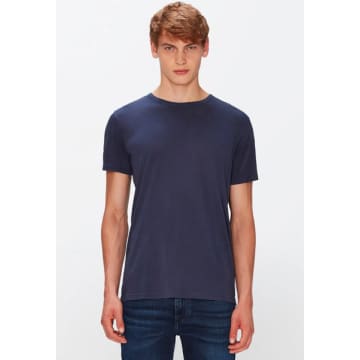 Shop 7 For All Mankind Navy Blue Featherweight Cotton T Shirt