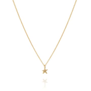 Épanoui Star Pendant Necklace In Gold