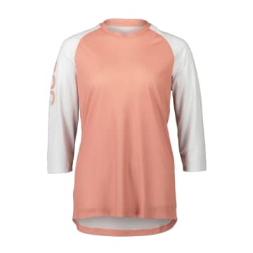 Poc T-shirt Mtb Pure 3/4 Donna Rock Salt/hydrogen White