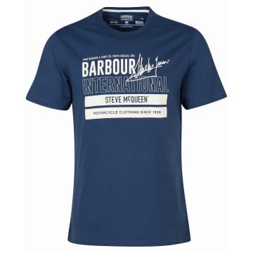Barbour International Barry Graphic T-shirt Insignia Blue