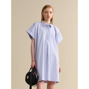 Bellerose Ghana Short Sleeve Dress In Blue