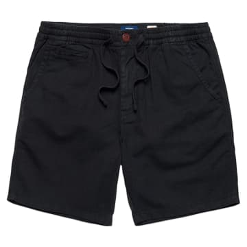 Superdry Vintage Overdyed Shorts In Black