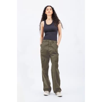 Anorak Dr Denim Donna Cargo Pants Trousers Emerald Green In Blue