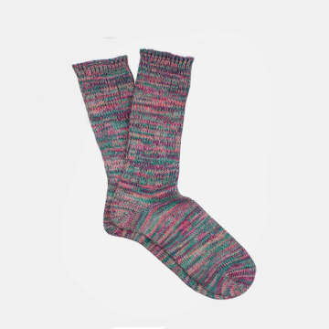 Anonymous Ism Anonymous-ism 5 Colour Crew Mix Sock In Pink