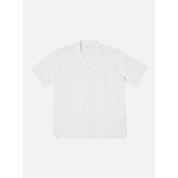 Universal Works Chemise Camp Shirt Linen Cotton Shirting White