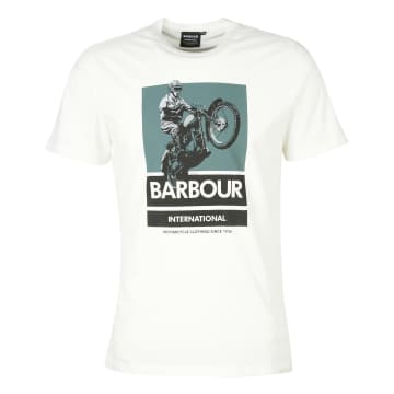 Barbour International Archie Graphic-print T-shirt Whisper White