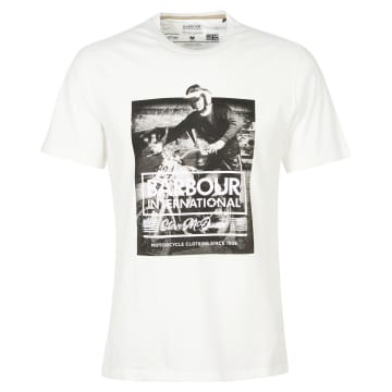 Barbour International Morris Graphic T-shirt Whisper White