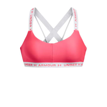 Under Armour Top Crossback Low Donna Pink Shock