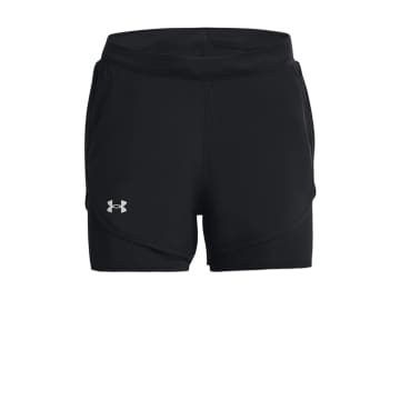 Under Armour Pantaloncini Fly-by Elite 2-in-1 Donna Black/reflective