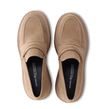 Kennel & Schmenger Camel Chunky Suede Loafers