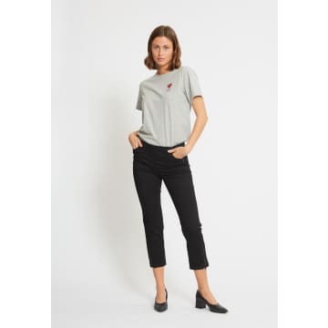 Laurie Black Piper Regular 3 By 4 Trousers With Zip