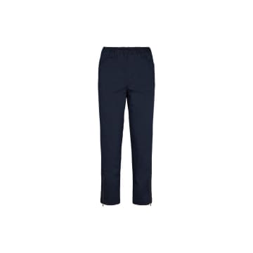 Laurie Navy Piper Regular 3 By 4 Trousers With Zip In Blue