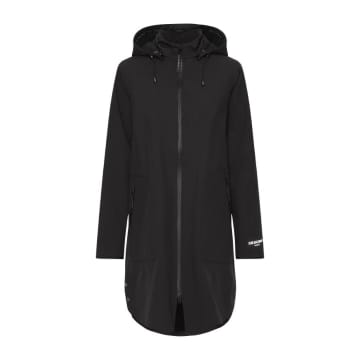 Ilse Jacobsen Black Fleece Lined Rain Coat