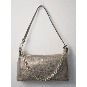 Abro Kira Metallic Shoulder Bag Champagne