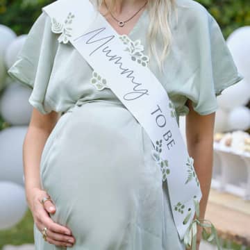 Ginger Ray Mummy To Be Botanical Baby Shower Sash