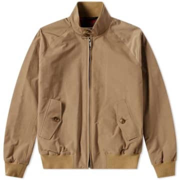 Shop Baracuta G9 Harrington Jacket Tan In Neutrals