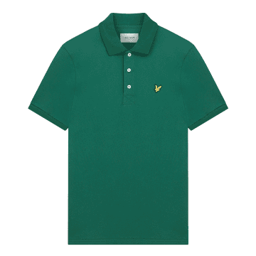 Lyle & Scott Plain Polo Shirt English Green