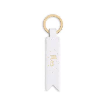 Katie Loxton White Pearly Mrs Keyring