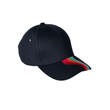 Paul Smith Navy Swirl Baseball Hat In Blue