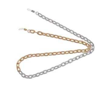 TALIS CHAINS SILVER AND GOLD MONTE CARLO DUO GLASSES CHAIN
