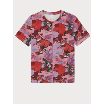 Paul Smith Pink Floral Printed T Shirt