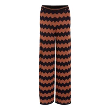 Ouí Black & Brown Knitted Trousers