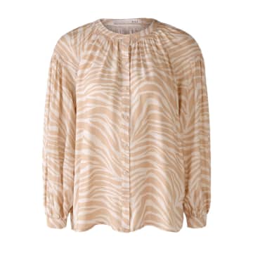 Ouí Tan Patterned Blouse In Neutrals