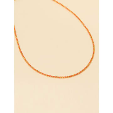 Une A Une Coral Jaipur Necklace In Pink