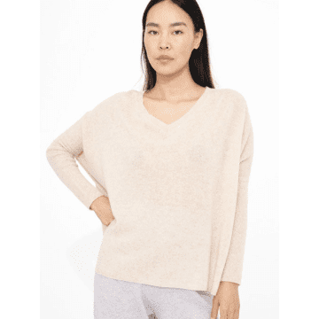 Absolut Cashmere Beige Chloe Knit Sweater In Neturals